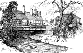 Sketch of the Wallington Bridge
